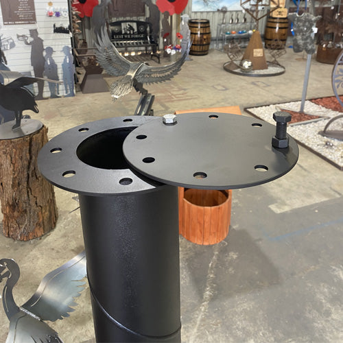 Smoker Wood Fire - Functional Metal Art