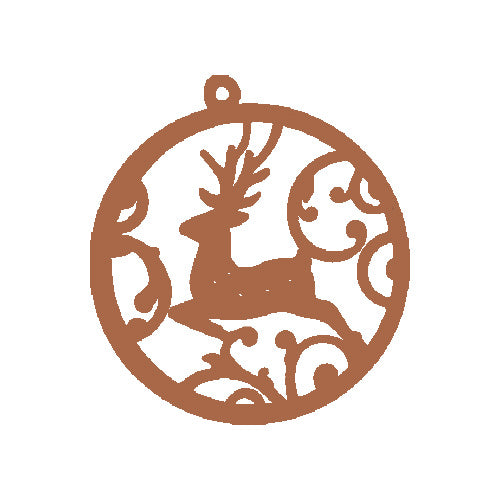 Christmas Bauble Metal Art