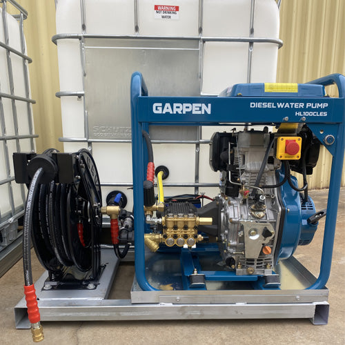 Pressure Washer Skid 11HP Diesel Unit + Electric Start + Mine Spec Compliant