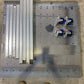 Welding Table 1200 x 1200 x 8mm with 100mm Hole Centres - DIY KIT