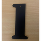 House Numbers – 150mm Aluminium, Powder Coated Black (Textured Finish) - 1
