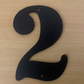 House Numbers – 150mm Aluminium, Powder Coated Black (Textured Finish) - 2