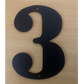 House Numbers – 150mm Aluminium, Powder Coated Black (Textured Finish) - 3