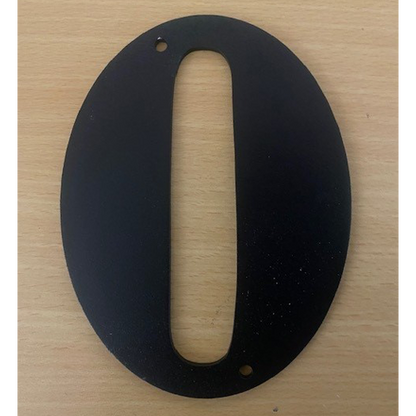 House Numbers – 150mm Aluminium, Powder Coated Black (Textured Finish) - 0