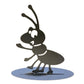 Ant on Oval Base - Metal Art - Raw Finish