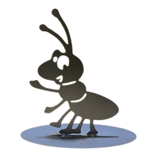 Ant on Oval Base - Metal Art - Raw Finish