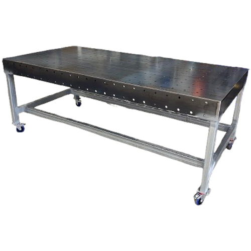 Welding Table 2400 x 1200 x 8mm - Assembled