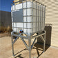 1000L IBC Tank Stand - Heavy Duty Hot Dipped Galvanised Steel Frame - Certified with WLL - 1m High with IBC Close Up