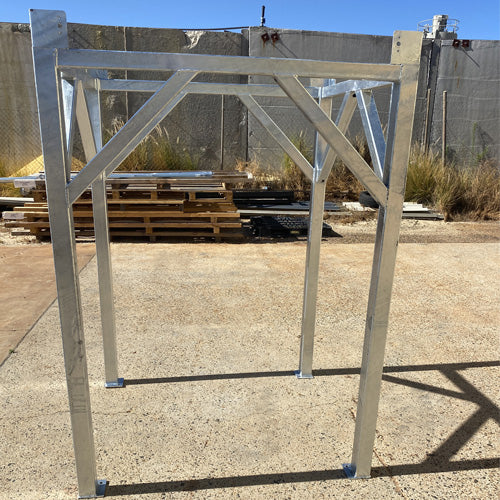 1000L IBC Tank Stand - Heavy Duty Hot Dipped Galvanised Steel Frame - Certified with WLL - 1.6m High 