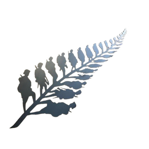 Kiwi Fern Soldiers Wall Art – Metal Silhouette Tribute