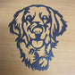 Dog Head Metal Wall Art - Raw Finish
