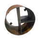 Wood Holder Small Round with 3 Compartments No background