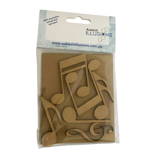 MDF Music Notes Blanks - Set of 6 - Craft Blanks
