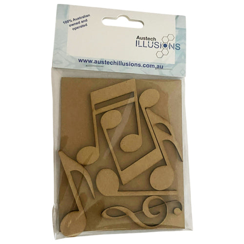 MDF Music Notes Blanks - Set of 6 - Craft Blanks
