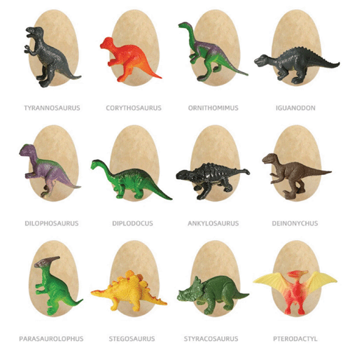 Dinosaur Surprise Eggs - Archaeological Dinosaur Dig Eggs - Glow in the Dark
