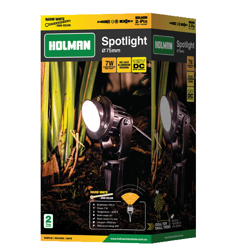 Holman Spotlight 75mm - Warm White 2-Pin