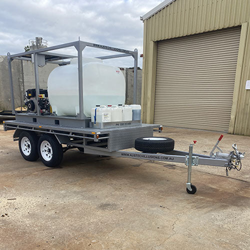 Pressure Washer Premier Skid & 2 Tonne Tandem Tailer Combo