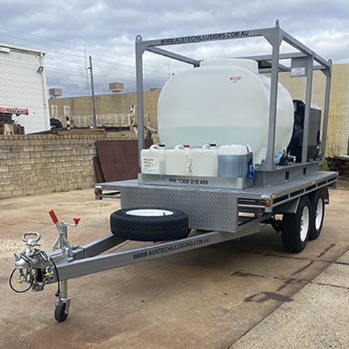 Pressure Washer Premier Skid & 2 Tonne Tandem Tailer Combo