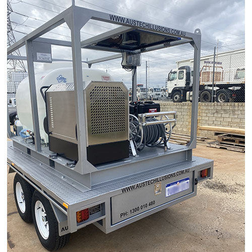 Pressure Washer Premier Skid & 2 Tonne Tandem Tailer Combo