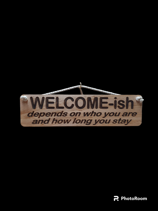 Giggle Garden Sign - Welcome-ish