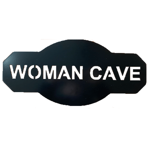 Woman Cave Wall Art - Powder Coated Pink