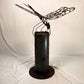 Dragonfly On Log With Base Lge
