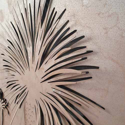 Grass Tree Scene 3D Wall Art