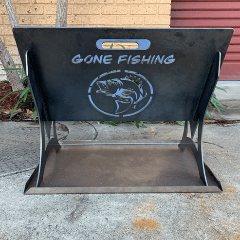 Fire Pit - Portable - Gone Fishing - Firepit – Austech Illusions