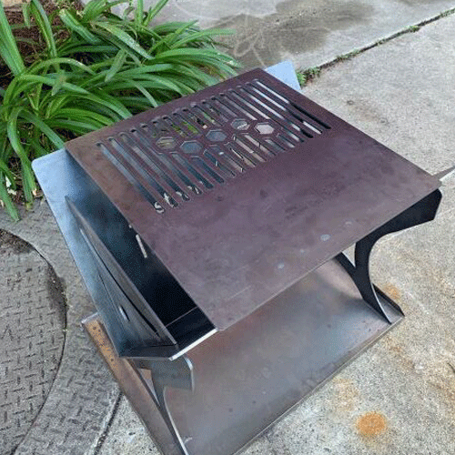Fire Pit - Portable - Grill Plate
