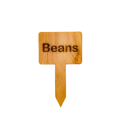 Wooden Plant Marker - Beans