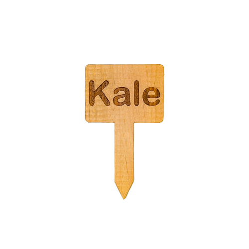 Wooden Plant Marker - Kale