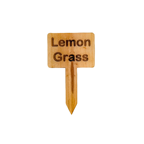 Wooden Plant Marker - Lemon Grass
