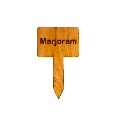 Wooden Plant Marker - Marjoram