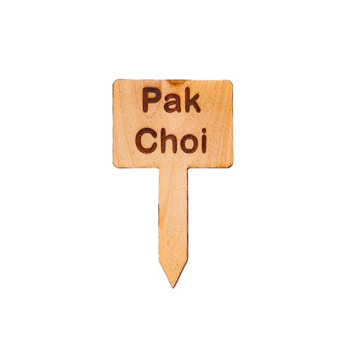 Wooden Plant Marker - Pak Choi