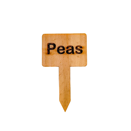 Wooden Plant Marker - Peas