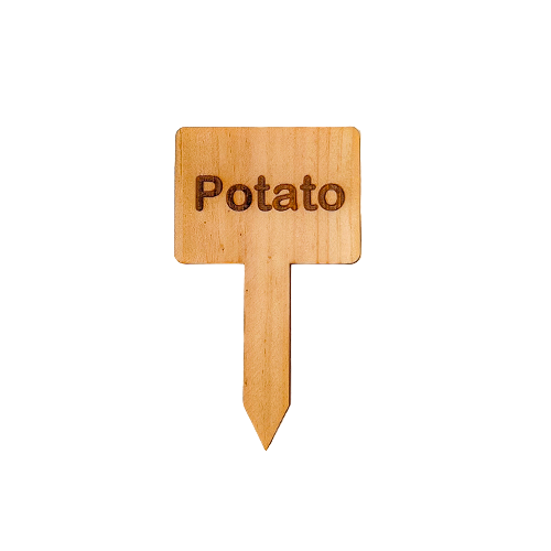 Wooden Plant Marker - Potato