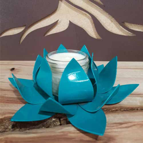 Flower - Lotus Candle Holder Aqua