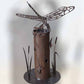 Dragonfly on Log with Base Small