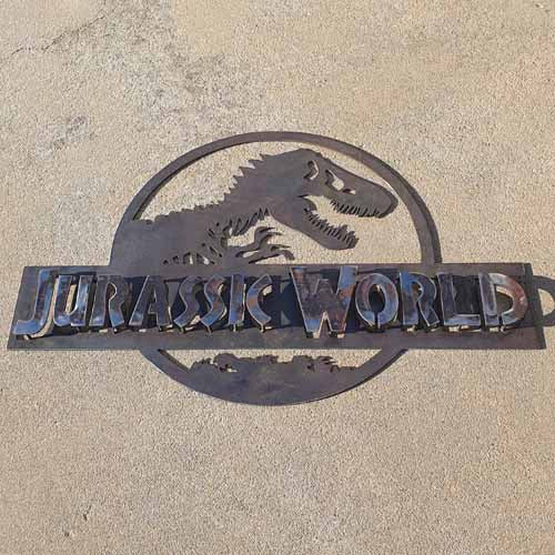 Jurassic World 3D Wall Art - Raw Finish