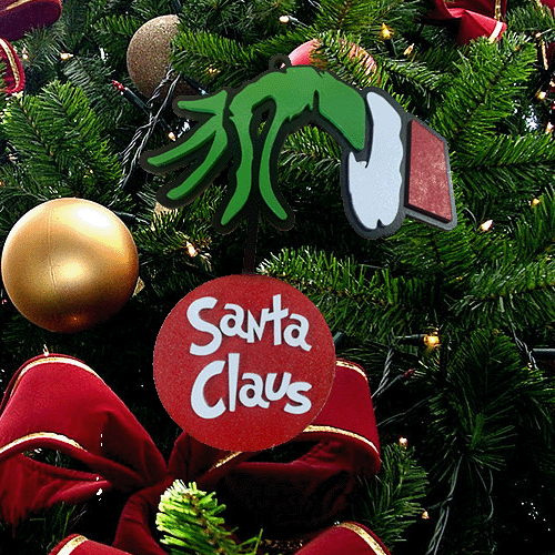 The Grinch Christmas Tree Ornament - Santa Claus