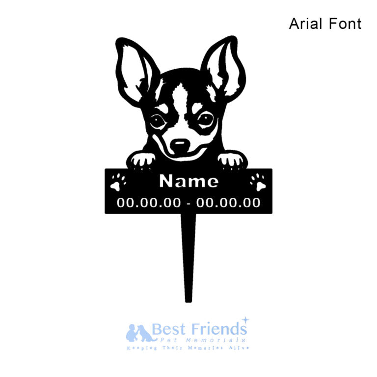 Pet Memorial Chihuahua Stake