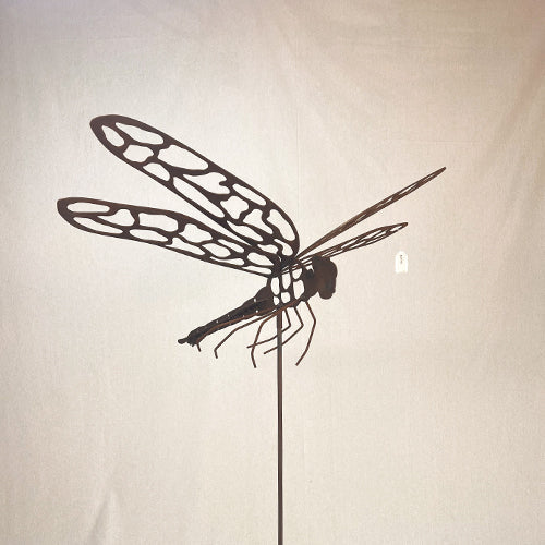 Dragonfly 3D on 1.2m Stick – Finished in Raw Steel