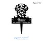 Golden Retriever Metal Pet Memorial Garden Stake