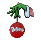 The Grinch Christmas Tree Ornament - Believe