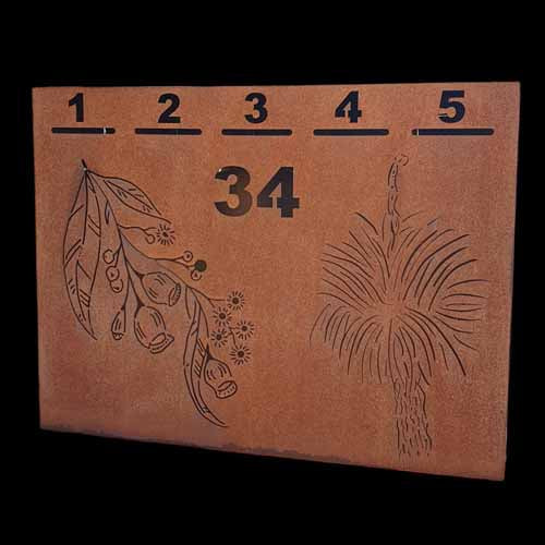 Custom Designed Letter Box - Raw Finish