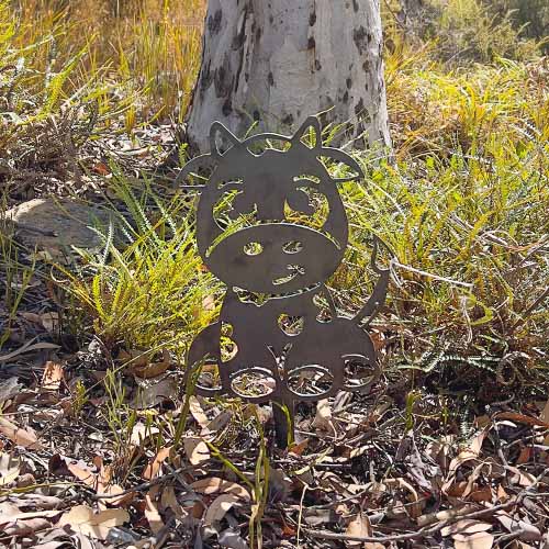 Cow Baby Cartoon on Garden Stake
