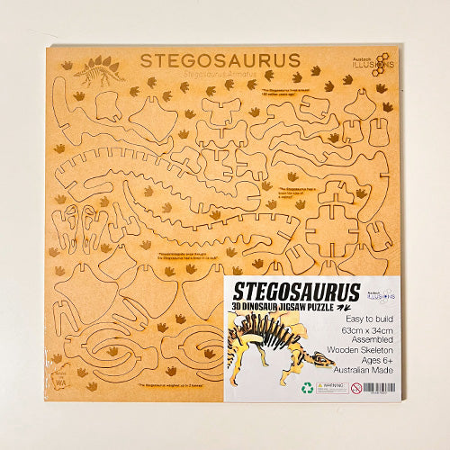 Dinosaur 3D Jigsaw Puzzle Large - Stegosaurus