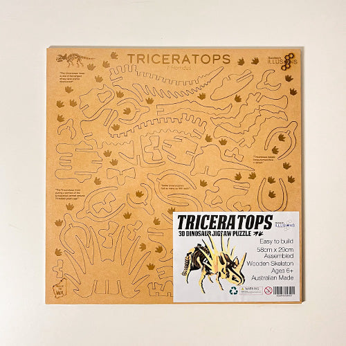 Dinosaur 3D Jigsaw Puzzle Large - Triceratops