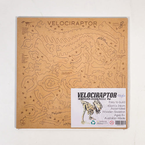 Dinosaur 3D Jigsaw Puzzle Small - Velociraptor