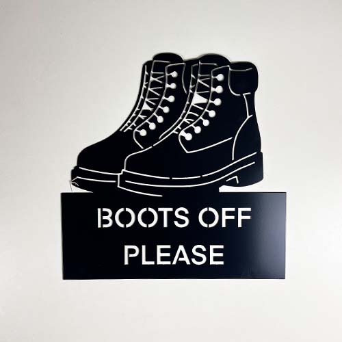 Boots Off Please Wall Art